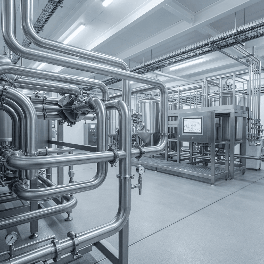 Industrial plant exterior representing engineering capability
